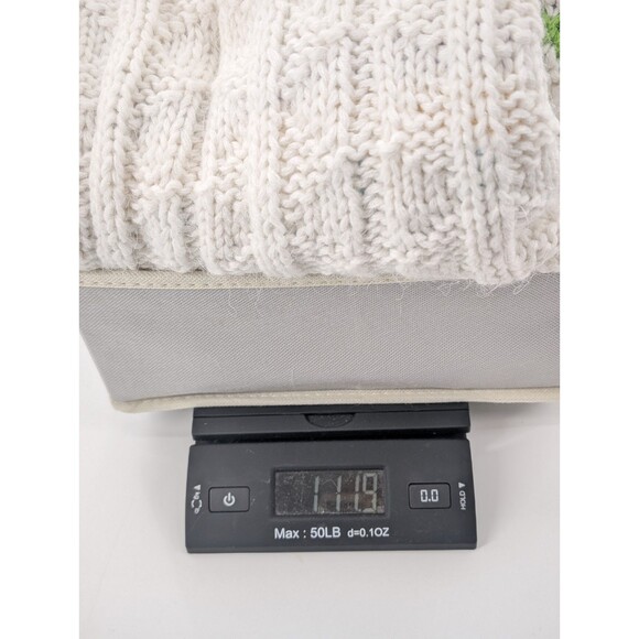 Kitty Hawk Vintage Chunky Wooden Beaded Shoulder Pads Knit Sweater Size Large - Picture 6 of 7